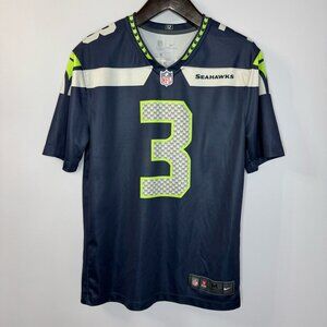 Nike On Field Russell Wilson #3 Seattle Seahawks Football Jersey Sz M